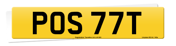 Registration number POS 77T